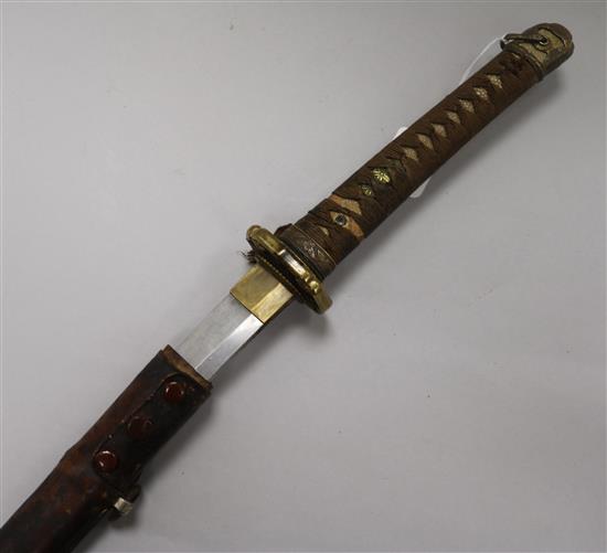 A Japanese sword length 103cm